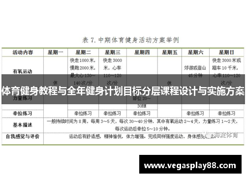 体育健身教程与全年健身计划目标分层课程设计与实施方案